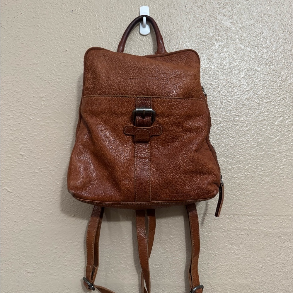 Spikes and Sparrow Brown Leather Backpack